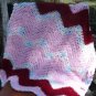 Baby Girl Handmade Crochet Light Pink and Pastels Car Seat Blanket/ Baby Girl Baby Shower Gift