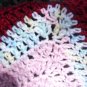 Baby Girl Handmade Crochet Light Pink and Pastels Car Seat Blanket/ Baby Girl Baby Shower Gift