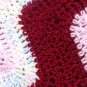 Baby Girl Handmade Crochet Light Pink and Pastels Car Seat Blanket/ Baby Girl Baby Shower Gift