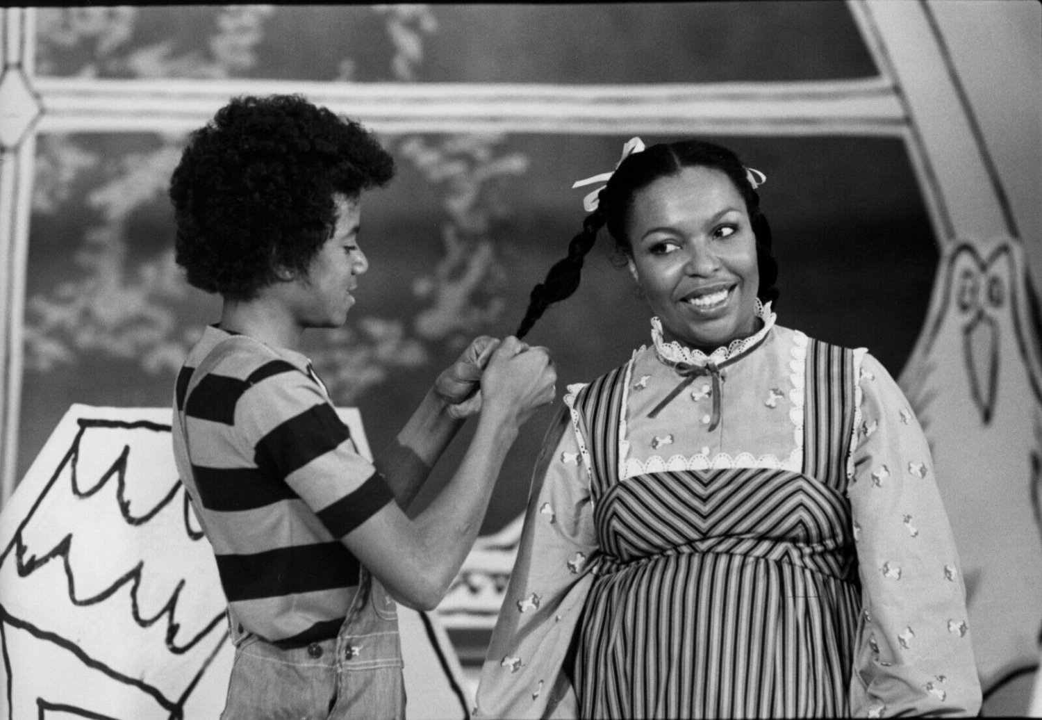 Michael Jackson Roberta Flack When We Grow Up MICHAEL JACKSON & ROBERTA FLACK 8X10 Glossy Photo