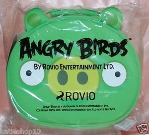 Angry Bird Green Pig Hand Bag 10" W x 4" thk x 8.5" H w/ Zip - Rovio Licensed