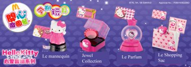 McDonald Hello Kitty Set of 4 Le Parfum Mannequin Jewel Collection Shopping Sac