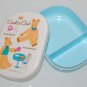USED 1995 Sanrio Plastic Box Mug Container 3.5" x 4.5" x 1" H Made in Japan