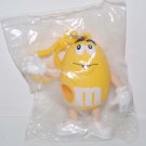M&M's Milk Chocolate Candy Dispenser Key Ring - Yellow Peanuts 3.5" H