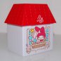 USED 2015 Sanrio My Melody House Shape Red Roof Plastic Box Container Mug 3" x 2.25" x 2.25" H