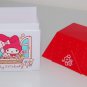 USED 2015 Sanrio My Melody House Shape Red Roof Plastic Box Container Mug 3" x 2.25" x 2.25" H