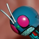 2008 Plex Masked Rider Kokeshi Men Display Figure w/ Sucker Display Vol 1 #1 2.5" H