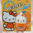2004 Sanrio Frutips Hello Kitty Orange Fruit Tumbler 1.5" H