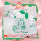 2004 McDonald's Peanuts Happy Meal Toy Snoopy Transport - Rickshaw