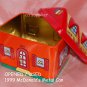 USED 1999 McDonald's Ronald House Metal Tin Can Container 4.5" x 3.5" x 4" H