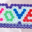 Perler Beads Hand Craft Art Valentine LOVE Key Ring Chain Charm Mascot