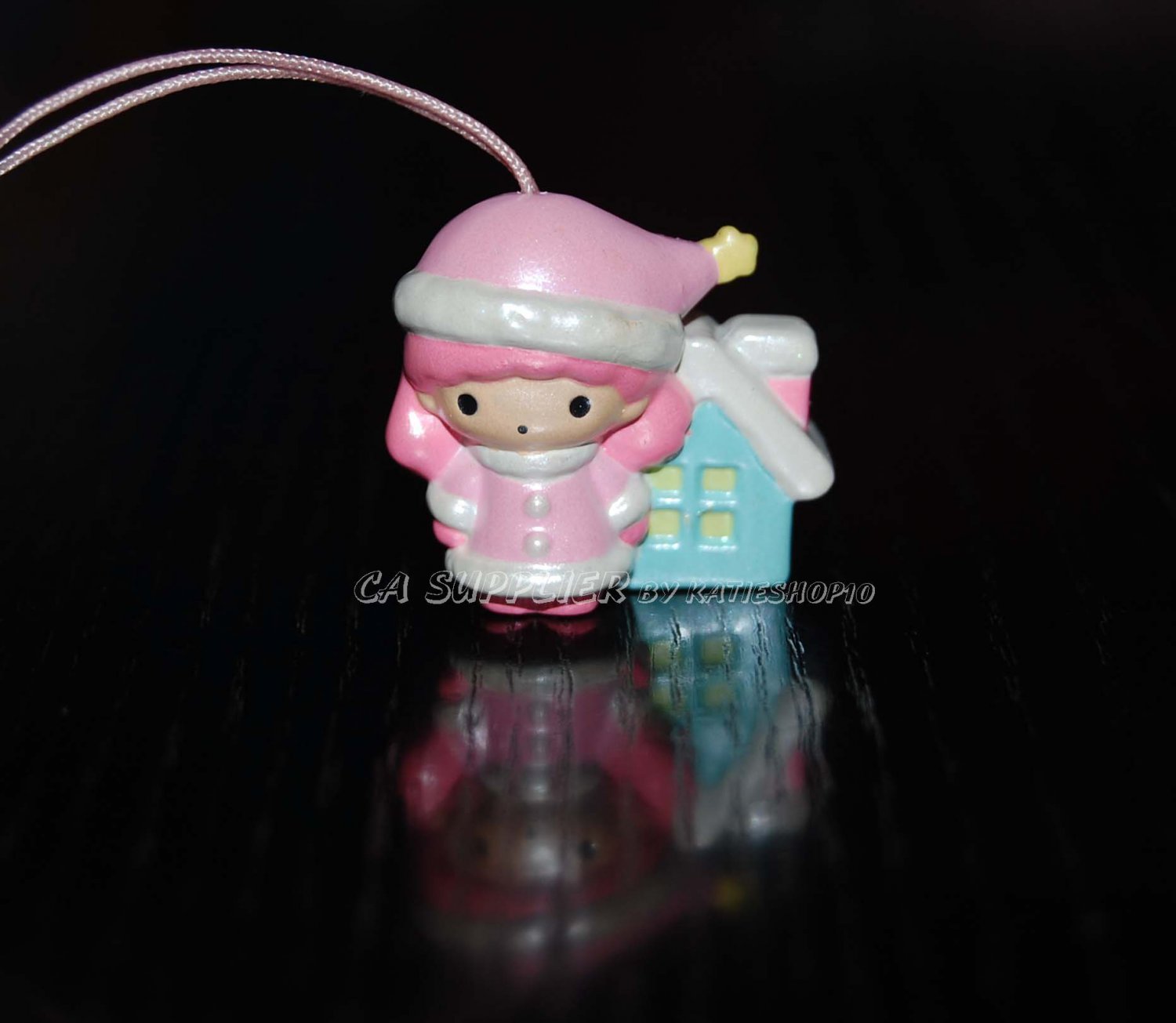 Bandai Sanrio Little Twin Star Lala 30th Anniversary Mascot Strap Charm 1" H