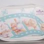 Hallmark Forever Friends White Mini Pouch Cosmetic Bag w/ Zip 5" x 3" x 1.25"thk