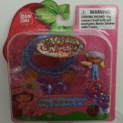 2003 Bandai Strawberry Shortcake Berry Sweet Wearables Party Time Angel Cake Necklace #15603