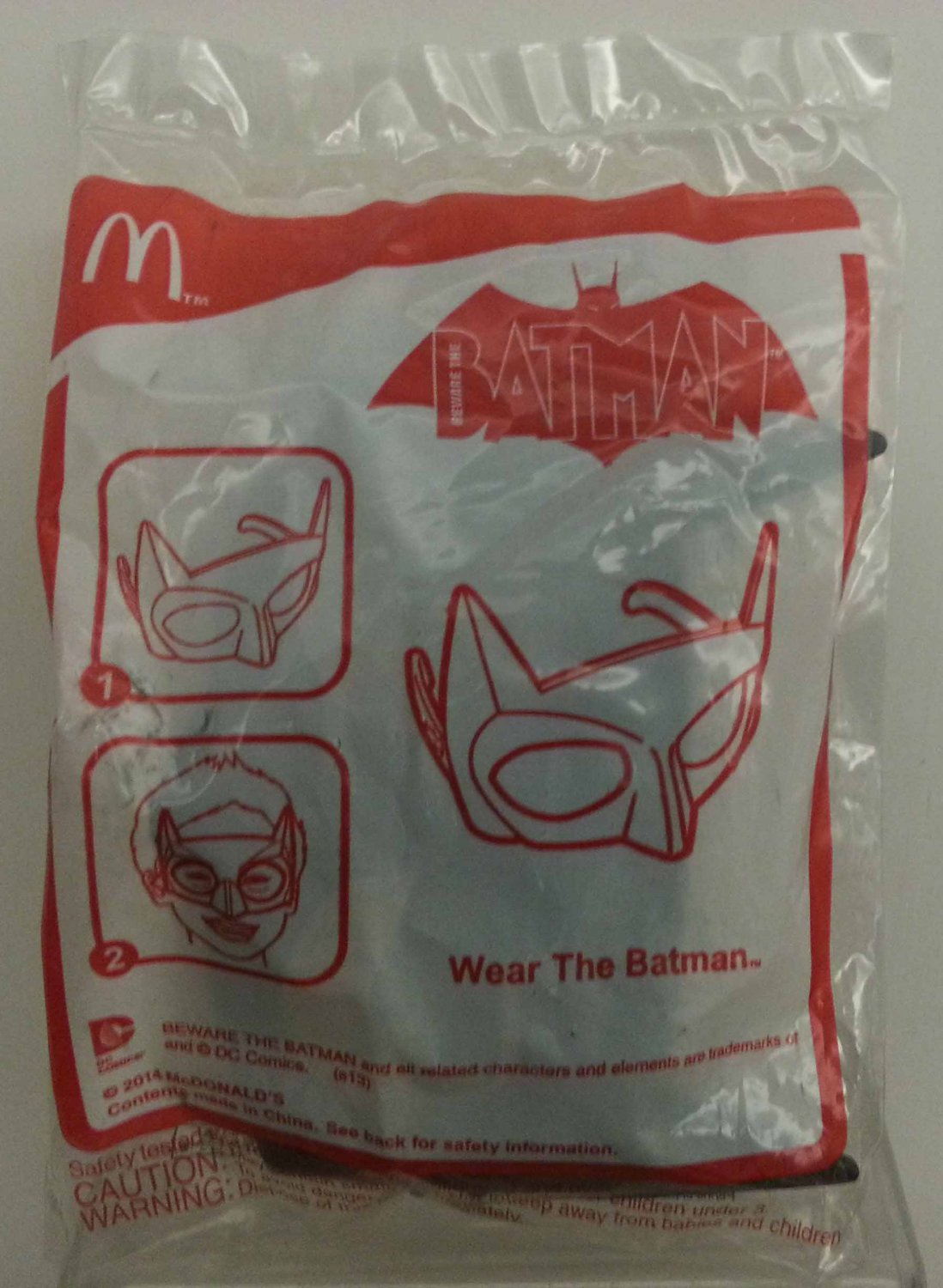 2014 McDonald's Happy Meal Toy Batman Mask - Wear The Batman