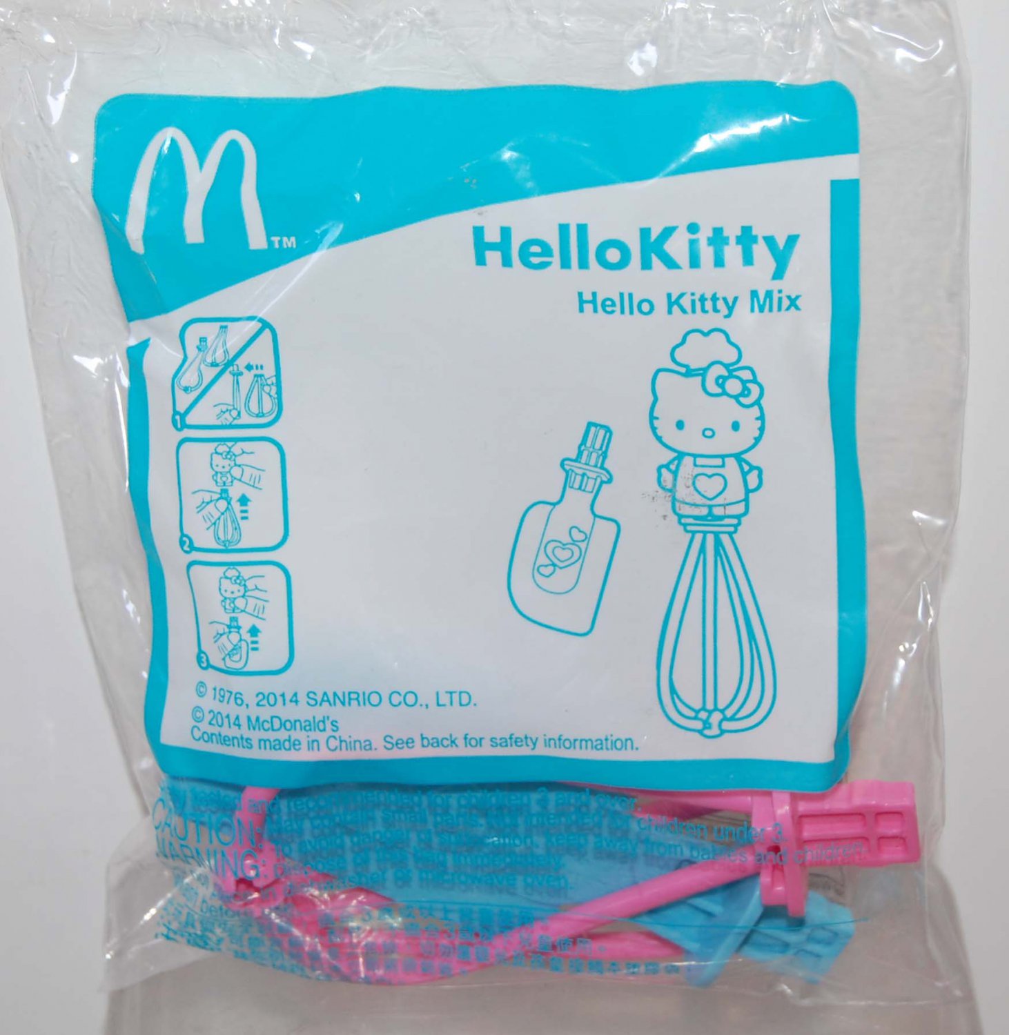 2014 McDonald's Sanrio Happy Meal Toy Hello Kitty Mix Kitchen Utensil