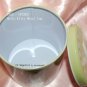 USED 2004 Sanrio Hello Kitty Green Metal Tin Can Bank w/ Cover 4" x 4" H