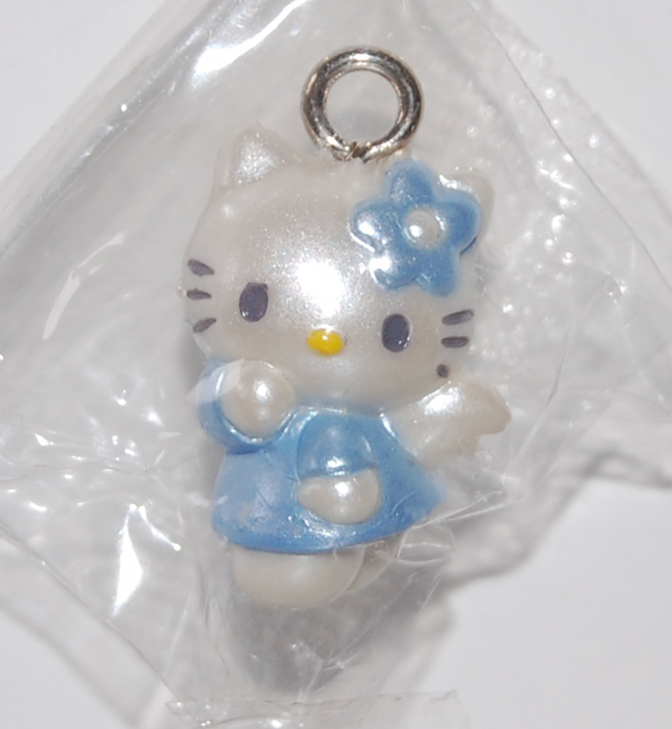 Sanrio Hello Kitty Figure as Angel Plastic Pendants 0.75" / 2cm H