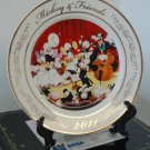 Sega Disney Mickey Mouse & Friends Ceramic Porcelain Display Plate w/ Stand #02