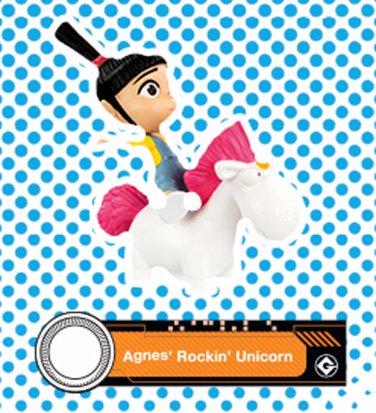 2017 McDonald's Illumination Despicable ME 3 - Agnes' Rockin' Unicorn