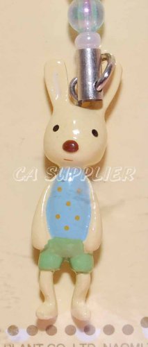 Le Sucre Rabbit Cell Phone Strap Charm Mascot 1.5" H / 3.5 cm H