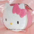 2002 Sanrio Hello Kitty Head Plastic PINK Box Container Made in Japan 180 ml