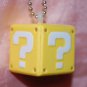 2007 Nintendo Mario Bros Question Mark Yellow Coin Block Vinyl Key Chain