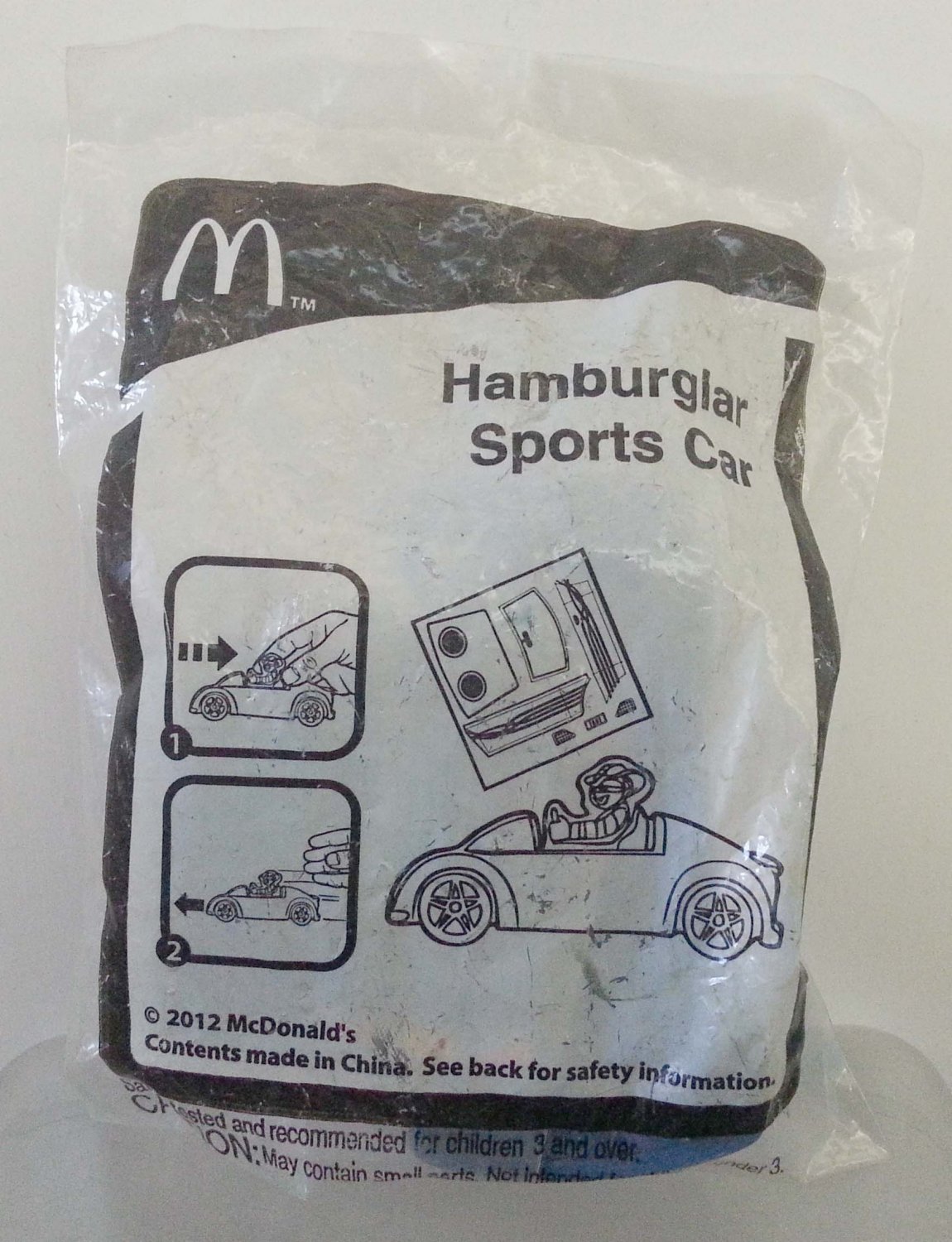 Mcdonalds Happy Meal Figure Hamburglar Sports Car unopened new 