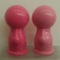 USED McDonald's Pepper & Salt Pink Shaker Container Bottle 3.5"H