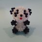 Handmade Round Beads #1 White / Black Panda Bear Figure 1.75" H / 4 cm H