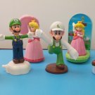 USED McDonald's Nintendo Happy Meal Toy Super Mario 6 nos - Luigi Mario Princess Peach