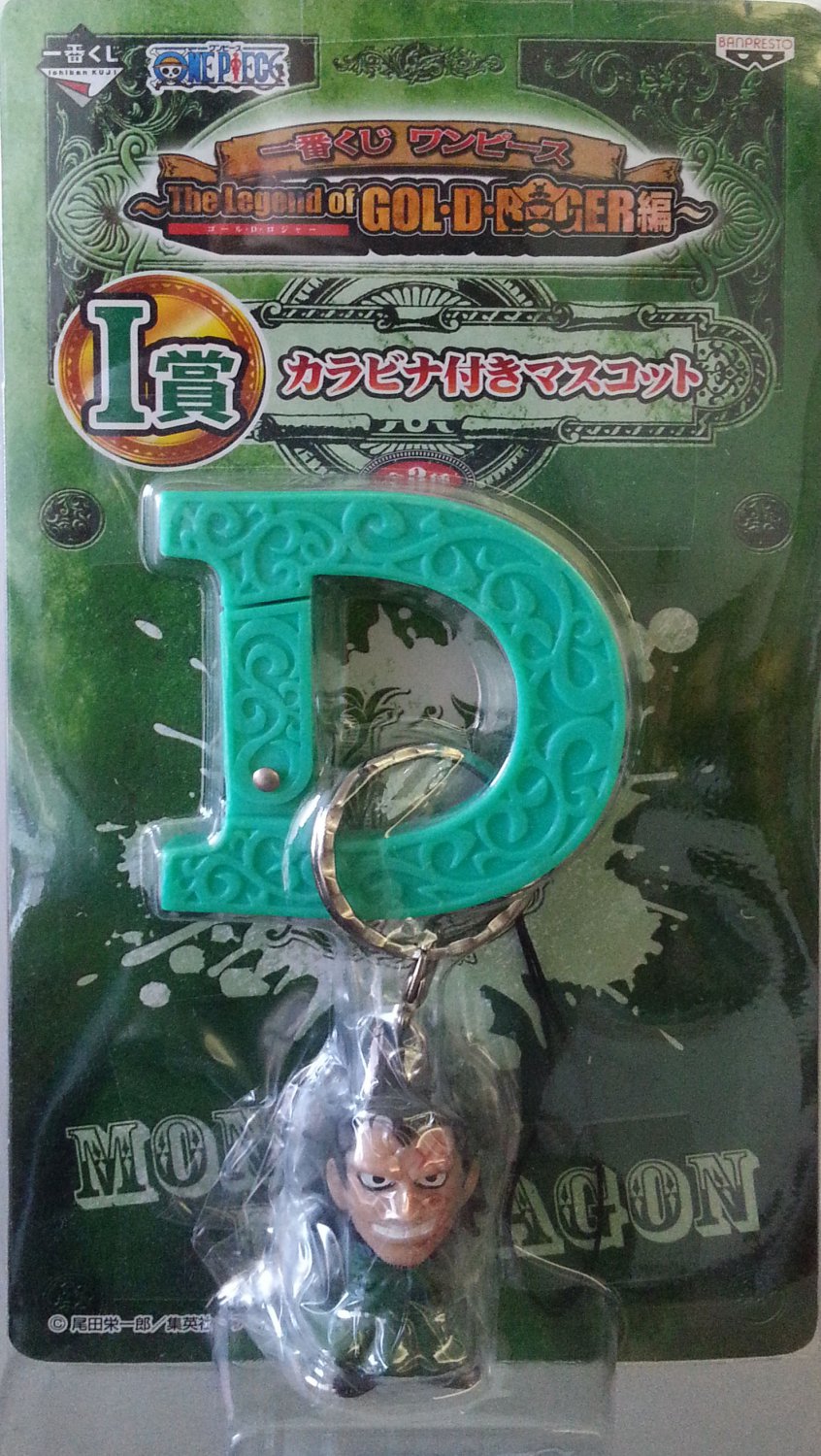 Banpresto One Piece The legend of Gol-G-Roger Carabiner Monkey D Dragon Keychain