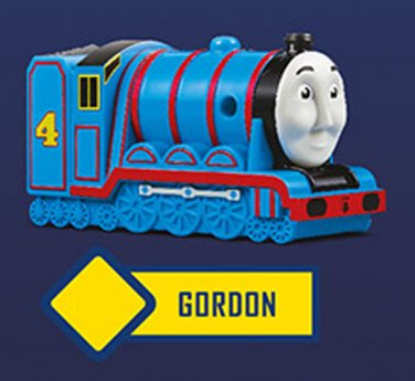 2018 McDonald's Thomas & Friends Tank Engine Train Happy Meal Toy - Gordon w/ stickers
