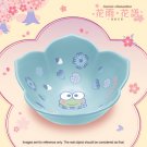 HK 7-11 Sanrio Blossom in the Flower Season Blue Ceramic Bowl Floral Collection Kero Kero Keroppi
