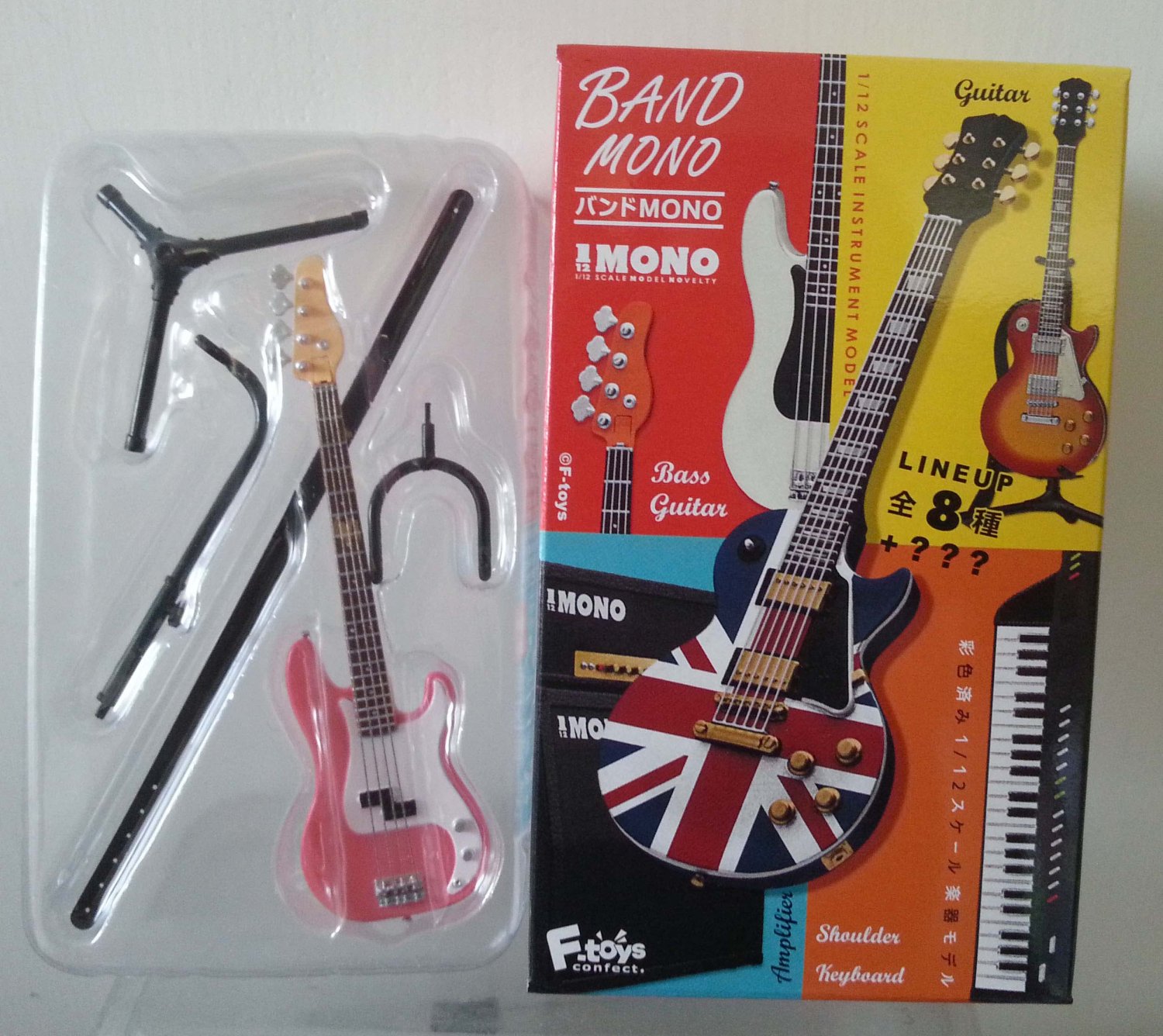 F Toys 1/12 Band Mono Instrument Model - Light Red Guitar (Secret Item)