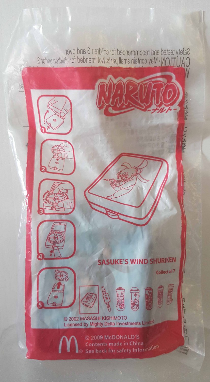 2009 McDonald's Happy Meal Toy Naruto - Sasuke's Wind Shuriken