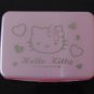 USED Sanrio Hello Kitty Pink Plastic Box Case Made in Japan W/ MARKS & SCRATCHES