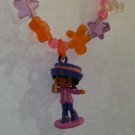 USED Strawberry Shortcake Berry Sweet Wearables Phonin' Friends Angel Cake Plastic Necklace #15604