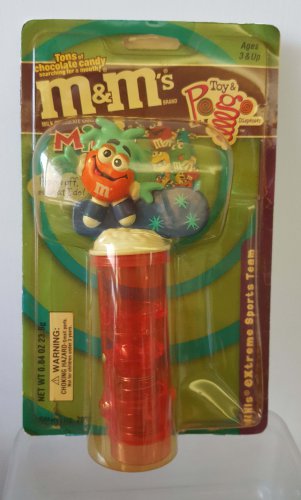 M&M's Minis Milk Chocolate Dispenser Extreme Sports Team- Snowboarder Spins Around on Top