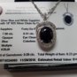 Silver Blue and White Sapphire Pendant Total wt. 8.09 cts includes appraisal 119.00