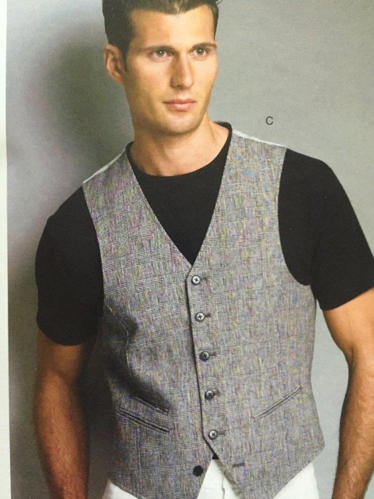 Vogue Sewing Pattern 8987 Mens Vest Size 3440 New