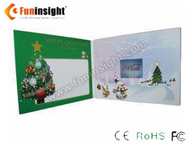 Custom Print 2.4-inch Video Brochure LCD Card 128MB Optional 1-10 Buttons