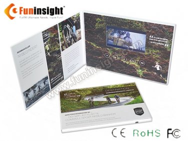 Full Color 4.3&acirc;��&acirc;�� Video Brochure Card Technology in Print A5 Landscape 128MB