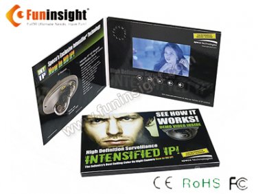 5.0-inch Video Brochure LCD Card TV in Print 256MB Magnetic Switch