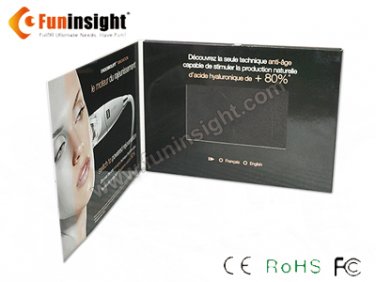 5.0-inch Video Brochure LCD Card TV in Print 256MB Magnetic Switch