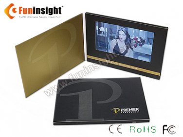 7 inch Touch Screen Video Card TV Brochure 256MB CMYK Print A5 Landscape