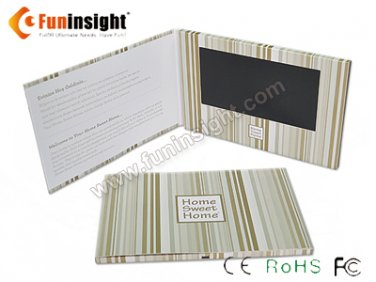 7 inch IPS Screen Video Card TV in Brochure 256MB CMYK Print A5 Landscape