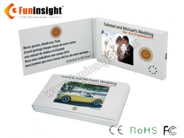 2.4 inches Video Business Card Mini LCD Player 128MB Memory VGC-024 for VIPs
