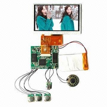 4.3 inch LCD Video Greeting Card Module Components with 5 Buttons VCM-043B