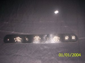 leather skull bracelet